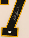 FRAMED BOSTON BRUINS PHIL ESPOSITO AUTOGRAPHED SIGNED JERSEY JSA COA