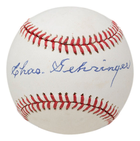 Charles Gehringer Signed Detroit Tigers Official American League Baseball PSA