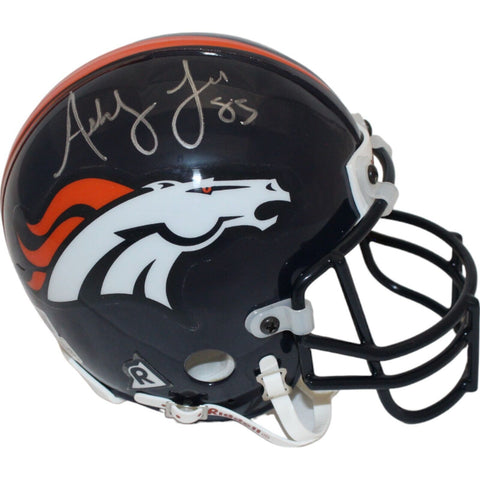 Ashley Lelie Signed Denver Broncos VSR4 Mini Helmet 19th Pick BAS 44174