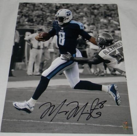 MARCUS MARIOTA AUTOGRAPHED SIGNED TENNESSEE TITANS 16x20 SPOTLIGHT PHOTO GTSM