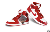 Michael Jordan Autographed Nike 1 Retro 1985 & Air Ship New Beginnings Shoes UDA