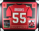 DERRICK BROOKS (Buccaneers red SKYLINE) Signed Autographed Framed Jersey Beckett