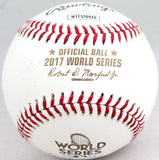 Carlos Correa Autographed 2017 World Series Rawlings OML Baseball- JSA W Auth