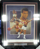 Muhammad Ali Autographed Framed 18x24 Lithograph Photo Auto Grade 10 PSA B27067