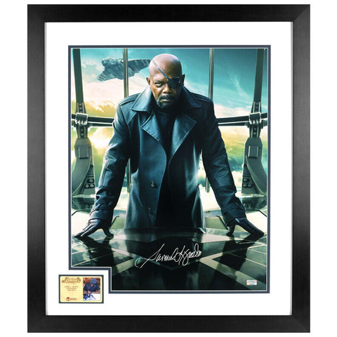 Samuel L. Jackson Autographed Captain America Winter Soldier 16x20 Framed Photo