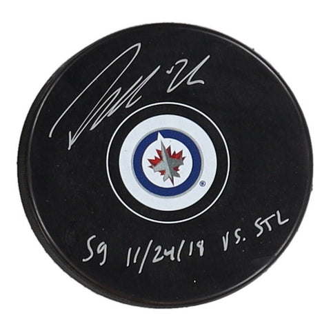 Patrik Laine Signed Winnipeg Jets Logo Puck (PSA COA) All Star Left Winger