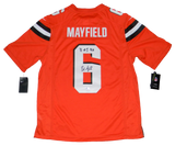 BAKER MAYFIELD SIGNED CLEVELAND BROWNS #6 ORANGE NIKE LIMITED JERSEY W/ #1 PICK