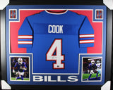 JAMES COOK (Bills blue SKYLINE) Signed Autographed Framed Jersey Beckett