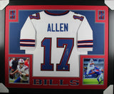 JOSH ALLEN (Bills white SKYLINE) Signed Autographed Framed Jersey Beckett