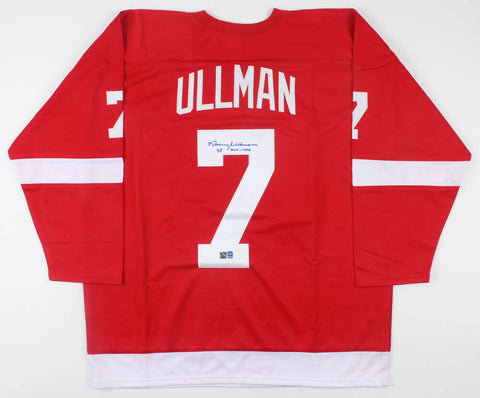 Norm Ullman Signed Detroit Red Wings Jersey Inscribed "HOF 1982" (DA COA)