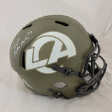 PUKA NACUA SIGNED LA RAMS F/S STS REPLICA HELMET FANATICS COA