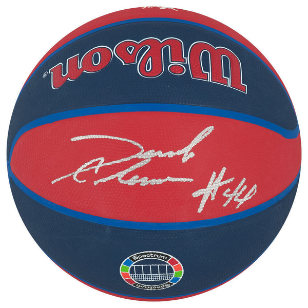 Derrick Coleman Signed Wilson The City 76ers Logo Basketball - (SCHWARTZ COA)