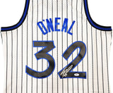 MAGIC SHAQUILLE O'NEAL AUTOGRAPHED M&N 1993-94 HWC JERSEY L PSA/DNA 235519