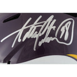 Adrian Peterson Autographed/Signed Minnesota Vikings F/S TB Helmet Beckett 49840