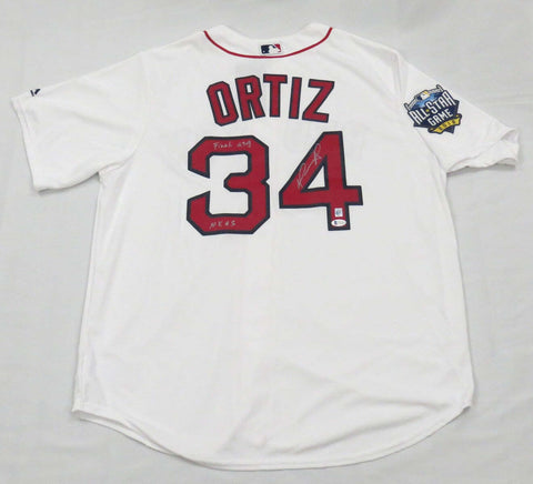 David Ortiz Signed Red Sox 2016 ASG Replica Jersey W/Final ASG & 10X AS Beckett