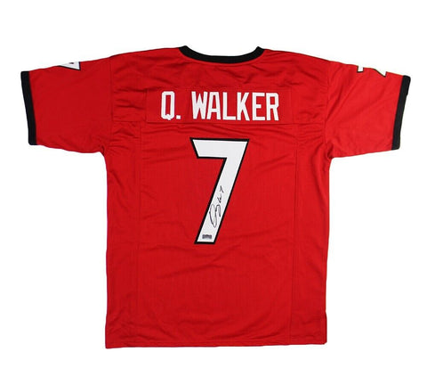 Quay Walker Signed Georgia Custom Red Jersey