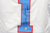 Warren Moon Autographed/Signed Pro Style White Jersey Beckett 40307