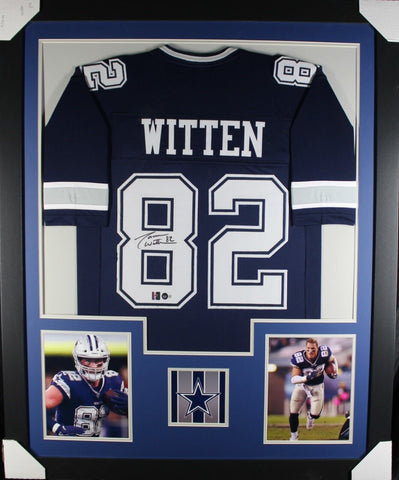 JASON WITTEN (Cowboys blue TOWER) Signed Autographed Framed Jersey Beckett