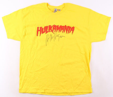 Hulk Hogan Signed Hulkamania T-Shirt (PIA) 12xWorld Champion Wrestler WWF & WCW