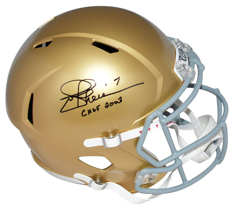 JOE THEISMANN AUTOGRAPHED NOTRE DAME IRISH FULL SIZE SPEED HELMET BECKETT