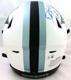 Deion Sanders Signed Cowboys Lunar SpeedFlex F/S Helmet w/HOF - Beckett W *Blue