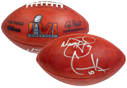 MATTHEW STAFFORD / COOPER KUPP Autographed Rams Super Bowl LVI Football FANATICS