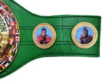 MIKE TYSON AUTOGRAPHED GREEN WBC WORLD CHAMPIONSHIP BELT BECKETT WITNESS 210832