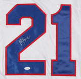 Mike Eruzione Signed Team USA Jersey (JSA COA) 1980 Gold Medal Olympic Team