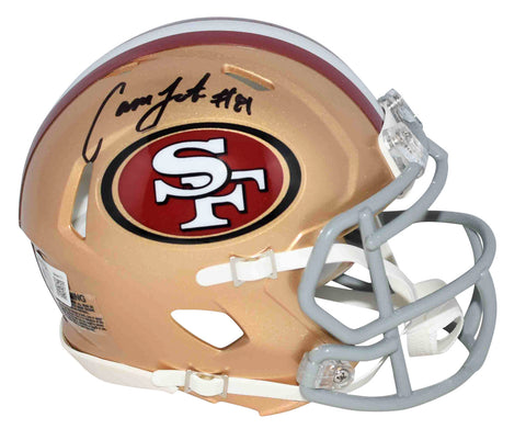 CAMERON LATU AUTOGRAPHED SAN FRANCISCO 49ERS SPEED MINI HELMET BECKETT