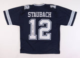 Roger Staubach Signed Dallas Cowboys Jersey (JSA) 2xSuper Bowl Champion Q.B.