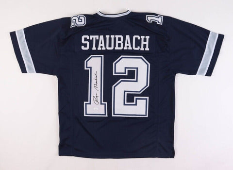 Roger Staubach Signed Dallas Cowboys Jersey (JSA) 2xSuper Bowl Champion Q.B.