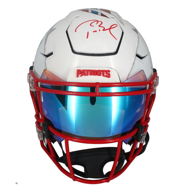 TOM BRADY Autographed Patriots Throwback Authentic Speed Helmet