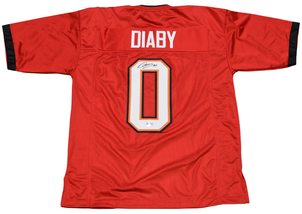 YAYA DIABY AUTOGRAPHED TAMPA BAY BUCCANEERS BUCS #0 RED JERSEY BECKETT