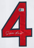 Red Sox Jim Rice Authentic Signed White Pro Style Framed Jersey BAS Witnessed