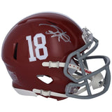 Jalen Hurts Autographed Alabama Crimson Tide Speed Mini Helmet Fanatics