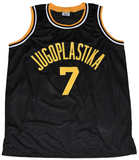 TONI KUKOC SIGNED CROATIA JUGOPLASTIKA #7 BLACK BASKETBALL JERSEY JSA