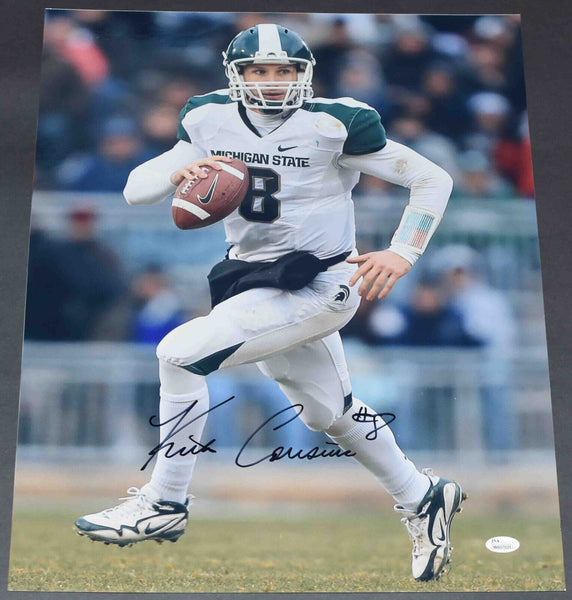 KIRK COUSINS AUTOGRAPHED MICHIGAN STATE SPARTANS 16x20 PHOTO JSA