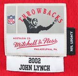 Buccaneers John Lynch "3x Insc" Signed Red M&N TB Jersey BAS Witnessed