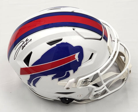 Josh Allen Autographed Buffalo Bills Riddell Speed Flex Helmet Beckett Witnessed