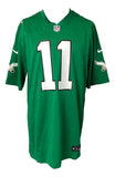 AJ Brown Signed Philadelphia Eagles Kelly Green Nike Game Replica Jersey BAS