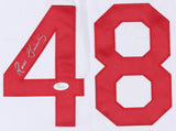 Ross Grimsley Signed Reds Jersey (JSA COA) Big Red Machine Starting Pitcher