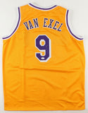 Nick Van Exel Signed Los Angeles Lakers Jersey (JSA COA) 1993 2nd Round Draft Pk