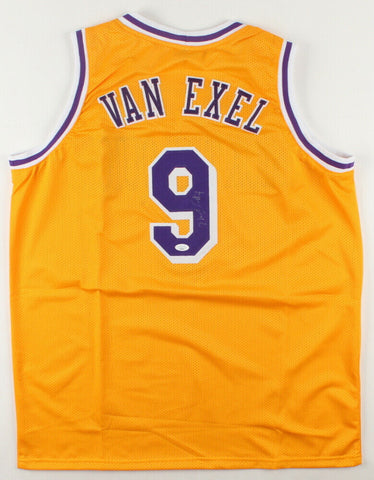 Nick Van Exel Signed Los Angeles Lakers Jersey (JSA COA) 1993 2nd Round Draft Pk