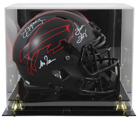 Bills (3) Kelly, Thomas & Reed Signed Eclipse F/S Speed Rep Helmet w/ Case JSA