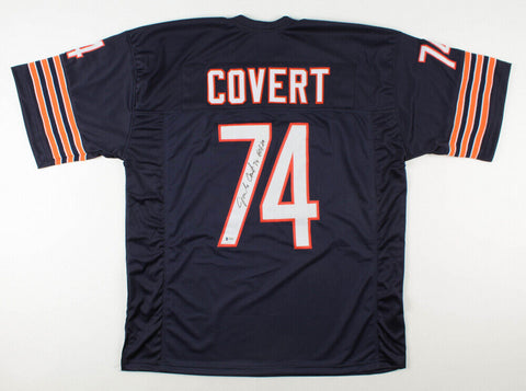 Jim Covert Signed Chicago Bears Jersey Inscribed "HOF 20" (Beckett) 1985 SB XX