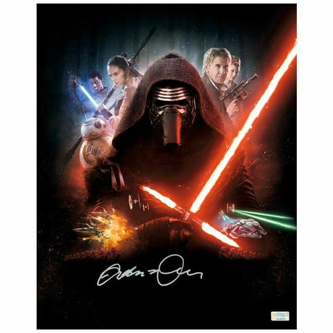 Adam Driver Autographed Star Wars The Force Awakens International 16x20 Photo