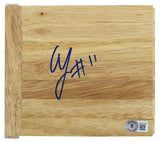 Syracuse Scoop Jardine Authentic Signed 6x6 Floorboard Autographed BAS #BG79109