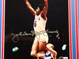 Julius "Dr. J" Erving Autographed Framed 8x10 Photo 76ers Beckett QR #BM37813