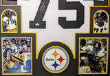 FRAMED PITTSBURGH STEELERS MEAN JOE GREENE AUTOGRAPHED JERSEY JSA COA