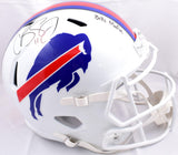 Cole Beasley Signed Bills F/S 2021 Speed Helmet w/Bills Mafia -Beckett W Holo